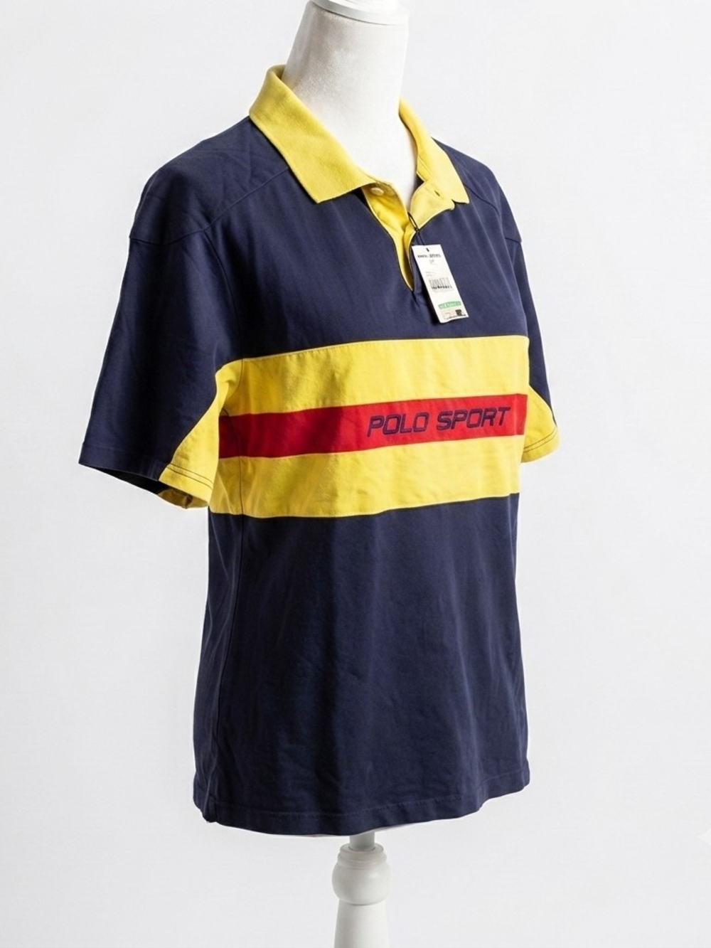 Vintage 90s Polo Sport Coast Trek Colorblock Polo NWT Deadstock Streetwear